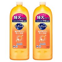 【まとめ買い】キュキュット 食器用洗剤 オレンジの香り 詰め替え 770ml × 2個 | POINT POP