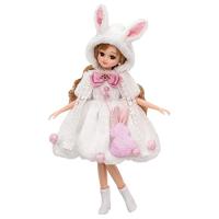 タカラトミー 『 リカちゃん ドレス LW-07 ふわモコしろうさぎ 』 着せ替え お人形 おままごと おもちゃ 3歳以上 玩具安全基準合格 S | POINT POP