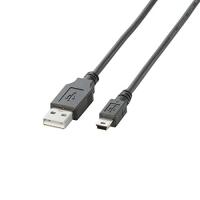 エレコム USBケーブル 【miniB】 USB2.0 (USB A オス to miniB オス) ノーマル 0.5m ブラック U2C-M0 | POINT POP