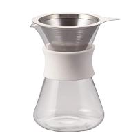 HARIO(ハリオ) ガラスコーヒーメーカー Glass Coffee Maker 実用400ml ホワイト 日本製 S-GCM-40-W | POINT POP