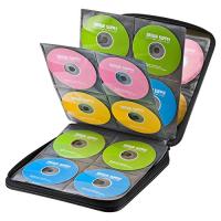 サンワサプライ メディアケース Blu-ray対応 セミハード BD/DVD/CD 160枚収納 ブラック FCD-WLBD160BK | POINT POP