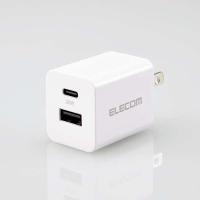 【正規代理店】 エレコム MPA-ACCP36WH 充電器 USB PD対応 20W 2ポート [USB-C×1/USB-A×1] 2台同時充電 折りたたみ | むさしのメディア