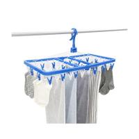 東和産業 洗濯 物干し 洗濯ハンガーピンチ42個付 ブルー | むさしのメディア