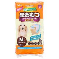 ペティオ zuttone ずっとね 犬用オムツ 介護から生まれた紙おむつ M 20枚 小型犬 から7kg Petio W26862 ホワイト シニア 価格は1個のお値段です | むさしのメディア