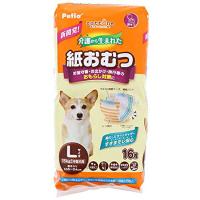 ペティオ zuttone ずっとね 犬用オムツ 介護から生まれた紙おむつ L 16枚 中型犬 から15kg Petio W26863 ホワイト シニア 価格は1個のお値段です | むさしのメディア