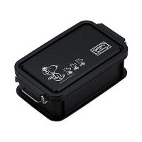 【2個セット】OSK 弁当箱 スヌーピー ブラック コンテナランチボックス 仕切付 日本製 CNT-600 | むさしのメディア
