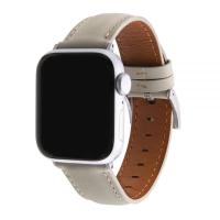 Apple Watch Series 9 8 7 45mm・Apple Watch SE 44mm・Apple Watch Ultra2 Ultra 49mm 本革 バンド 20mm ライトグレー IS-AW44BT LGR IS-AW44BT-LGR | むさしのメディア