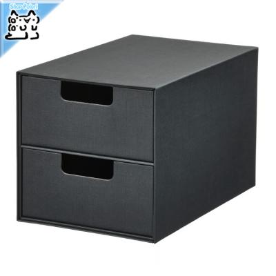 送料込み　IKEA イケア　チェスト　3段　ブラック　黒 MALM マルム チェスト（引き出し×3）, ブラックブラウン, 80x78