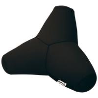 MOGU(モグ) ビーズクッション ブラック 黒 トライパッド (全長約32cm) | ぽるぽるSHOP