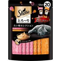 シーバ (Sheba) 猫用おやつ とろ~り メルティ たい味セレクション 12グラム (x 20) | ぽるぽるSHOP