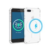 TORU [MX SLIM] iPhone 8 Plus用 磁気 MagSafe 対応 ケース - スリム薄型 透明 黄ばみ防止 傷防止 ハードバック | ぽるぽるSHOP