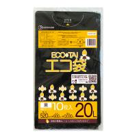 ゴミ袋 20L 黒 幅広タイプ 52x60cm 0.030mm厚 10枚 LN-27-52bara サンキョウプラテック | ポリスタジアムヤフー店