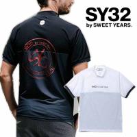 SY32 2023年春夏モデル メンズ モックネック 半袖シャツ SYG-23ABS23 エスワイ32【23】 | パワーゴルフ メンズ&レディース