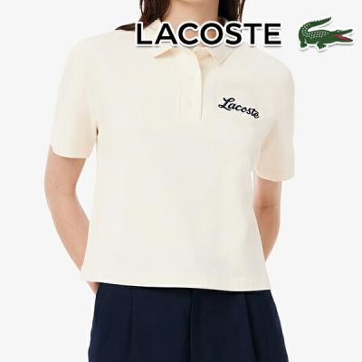 【美品】LACOSTE レディース ゴルフシャツ サイズM LACOSTE ゴルフシャツ レディース｜レディースウエア｜ゴルフ