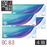 コンタクト BC8.3 プレシジョンワン 30枚入 ×4箱 1日使い捨て ワンデー 1day コンタクトレンズ アルコン Alcon シリコン ハイドロゲル (pre) | プレミアコンタクト