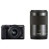 中古 １年保証 美品 Canon EOS M3 15-45mm 55-200mm ダブルズームキット ブラック | Premier Camera