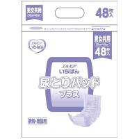 尿とりパッド エルモア いちばん 尿とりパッドプラス 4550501 男女共用 48枚入×4袋 カミ商事 | プライムケア