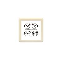 こどものかお パンダの手帳はんこ パンダ・表情 0546-011 パンダ・表情(インク色:くろ) | ビッツ&ボブ Yahoo!店