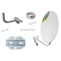 マスプロ BC45RL-SET 取付機材セット 4K8K衛星放送対応 BS・110度CSアンテナセット BC parabo 45cm ホワイト | 電材と作業工具のプロポチ Yahoo!店