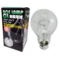 特価品 (代引不可)WING ACE　CL耐震電球　クリアータイプ　230W　110V　CL-1230　1個入 (A) | プロショップShimizu
