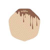 (3000点) スナック・軽食袋  クレープ包装紙 ラミクレープクラフト 変形 チョコレート 00315088 | プロステYahoo!店