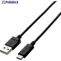 エレコム USB2.0ケーブル(A-C) 2.0m ブラック  ▼114-2004 TB-AC20NBK  1本 | プロキュアエース