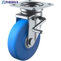 ユーエイ プレート式 自在 キャスター モノマーキャストナイロン 車輪径130mm ストッパー付き  取付寸法82×82(75×75)  ▼116-1111 MCBJB-130(R)  1個 | プロキュアエース