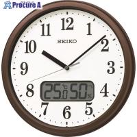SEIKO 電波掛時計 “KX244B” (温度湿度表示付き)  ▼158-9154 KX244B  1個 | プロキュアエース