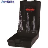 RUKO 4枚刃スパイラルステップドリル 3本セット ハイス ルナテックコーティング  ▼161-0600 101087PRO  1S | プロキュアエース