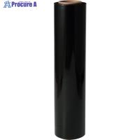 FKK オーキッドカラーストレッチフィルム 黒 20μ 500mm×300m  ▼259-4850 OSF-BLACK  6巻 | プロキュアエース