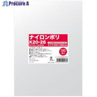 HEIKO ナイロンポリ K20-28 100枚入り  ■▼339-4823 006679815  1袋 | プロキュアエース