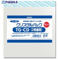 HEIKO OPP袋 クリスタルパック テープ付 04TG CD(2枚組用) 100枚入り  ■▼343-4415 006769900  1袋 | プロキュアエース