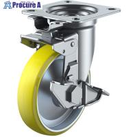 ユーエイ プレート式 自在 キャスター 帯電防止ウレタン 車輪径150mm 旋回固定・ストッパー付き 取付寸法94×94(87×87)  ■▼364-3625 UWEJK-150S  1個 | プロキュアエース