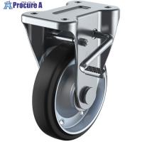 ユーエイ プレート式 固定 キャスター 導電ゴム 車輪径100mm ストッパー付き Jタイプ KB(R)型 取付寸法80×45  ■▼364-3668 WEKB-100(R)  1個 | プロキュアエース