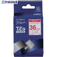 ブラザー Tzeテープ 赤文字/白地/36mm  ▼384-6782 TZE-262  1個 | プロキュアエース