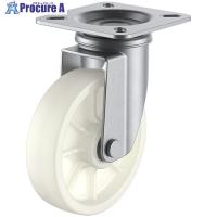 ユーエイ プレート式 自在 ステンレスキャスター ナイロン 車輪径100mm  Jタイプ SUS-J型 取付寸法74×74(67×67)  ▼440-5609 SUS-NJ-100  1個 | プロキュアエース