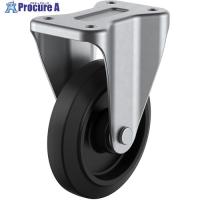 ユーエイ プレート式 固定 ステンレスキャスター ゴム 車輪径150mm  Jタイプ SUS-K型 取付寸法100×56  ▼440-5803 SUS-NRK-150  1個 | プロキュアエース