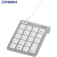 BUFFALO テンキーボード Mac用 USB接続 スリム 独立キー シルバー  ■▼457-4684 BSTK08MSV  1個 | プロキュアエース