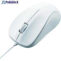 エレコム USB光学式マウス(Mサイズ)ホワイト  ▼495-0381 M-K6URWH/RS  1個 | プロキュアエース