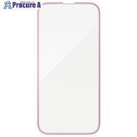 ELECOM ガラスフィルム iPhone 16e用 フレーム付き 高透明 ＆Me メタリックピンク  ■▼691-5895 PM-A25SFLGFPNM  1枚 | プロキュアエース