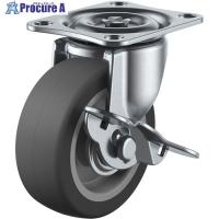 ユーエイ プレート式 自在 キャスター エラストマー 車輪径38mm ストッパー付き Gタイプ G-S型 取付寸法36×28  ▼754-9202 G-38ELS  1個 | プロキュアエース