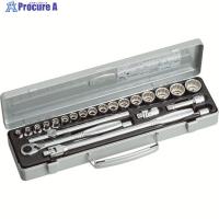 TONE ソケットレンチセット 6角12角タイプ 差込角9.5mm 24点セット  ▼818-8765 CX3172  1S ●YA513 | プロキュアエース