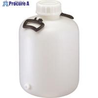 瑞穂 ポりタンク 取手付き 広口瓶 20L＋3/8ソケット加工 (ソケット付)  ▼836-6398 009438  1個 | プロキュアエース