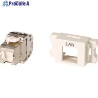 コーニング Cat6A RJ45モジュラージャック＋JISプレート用アダプタセット  ▼836-9632 VOL-6AOCBZL-WHL  1S | プロキュアエース