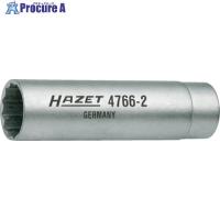 HAZET スパークプラグソケットレンチ(12角) 差込角9.5mm対辺14mm  ■▼868-9271 4766-2  1個 | プロキュアエース
