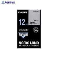 CASIO ネームランドテープ12mm 透明/黒文字 XR-12GX ▼38722 カシオ計算機(株) ●a559 | プロキュアエース