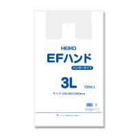 ボーナスセール5%OFF レジ袋 100枚 EFハンド ビニール袋 3L 乳白色 シモジマ HEIKO | シモジマ Yahoo!店