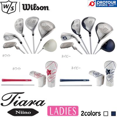 美品❗️超豪華❗️ウィルソン/Tiara 初心者 レディース ゴルフ クラブセット Wilson（ウイルソン） レディース Tiara Niino クラブ8本セット ゴルフ