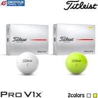 Titleist Pro V1x GOLFBALL / タイトリスト プロV1x ゴルフボール 2025年モデル 1ダース(12個入り) ホワイト/イエロー スピン・コントロール系 人気 日本正規品 | プロツアースポーツ ヤフー店