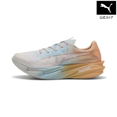 ランニングシューズ 厚底（PUMA／ファッション）（色：ブラック系）の